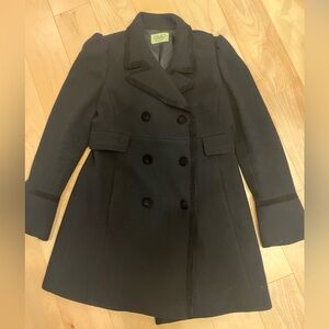 Vintage Juicy Couture Black Double-Breasted Women's Coat